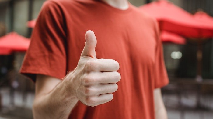 Man with his thumbs up at a drug and alcohol rehab in Wakefield