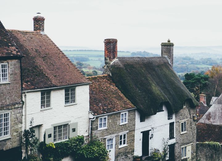 Cottages in the countryside