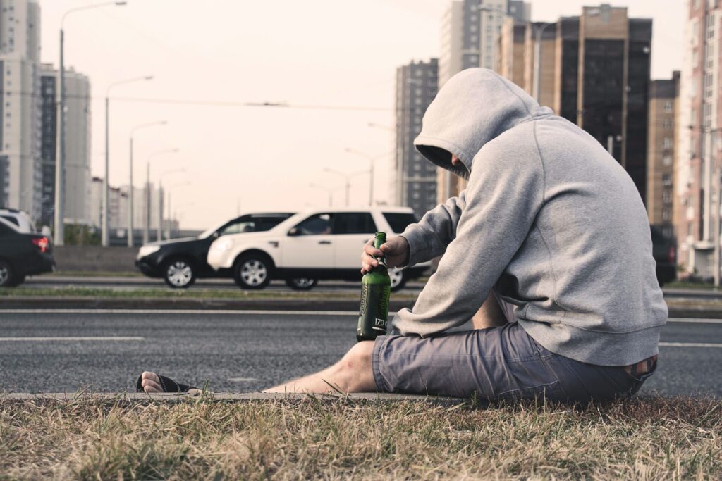 Man with drink