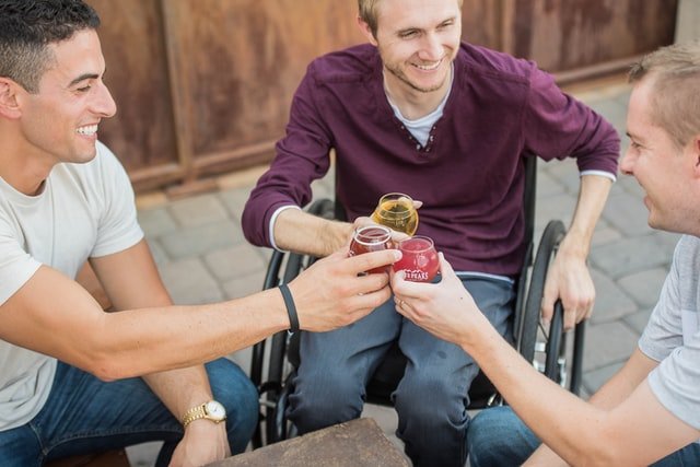 wheelchair alcohol