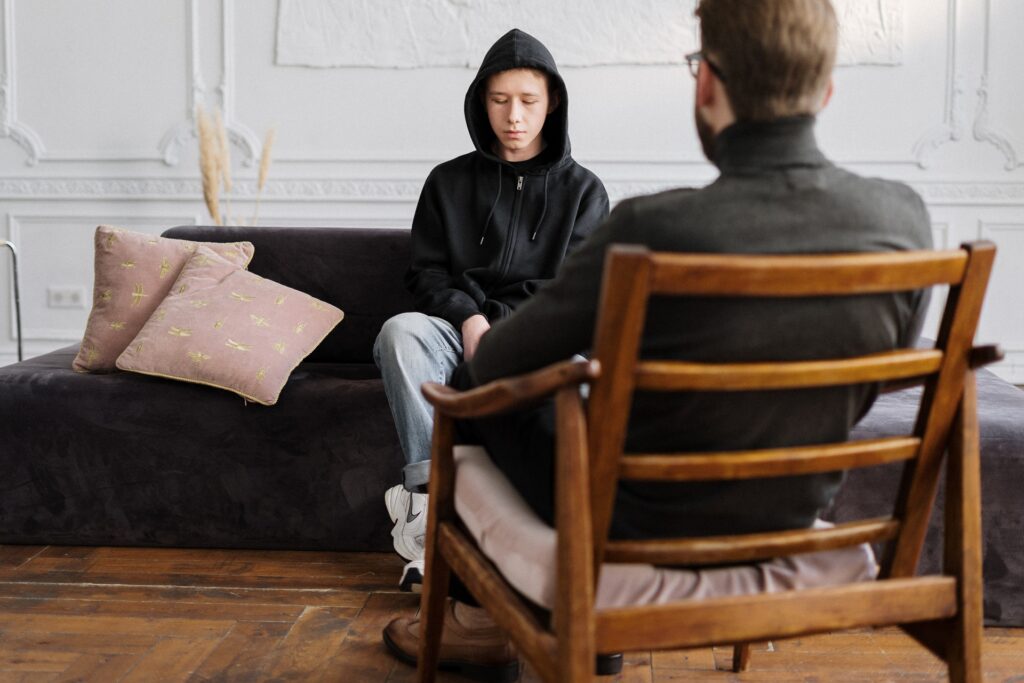 Young person in therapy
