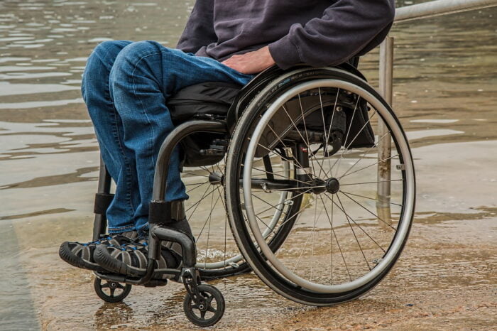 Man wheelchair