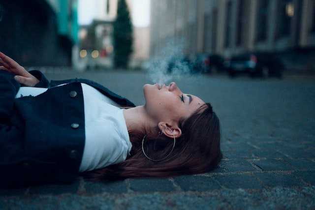 Woman smoking