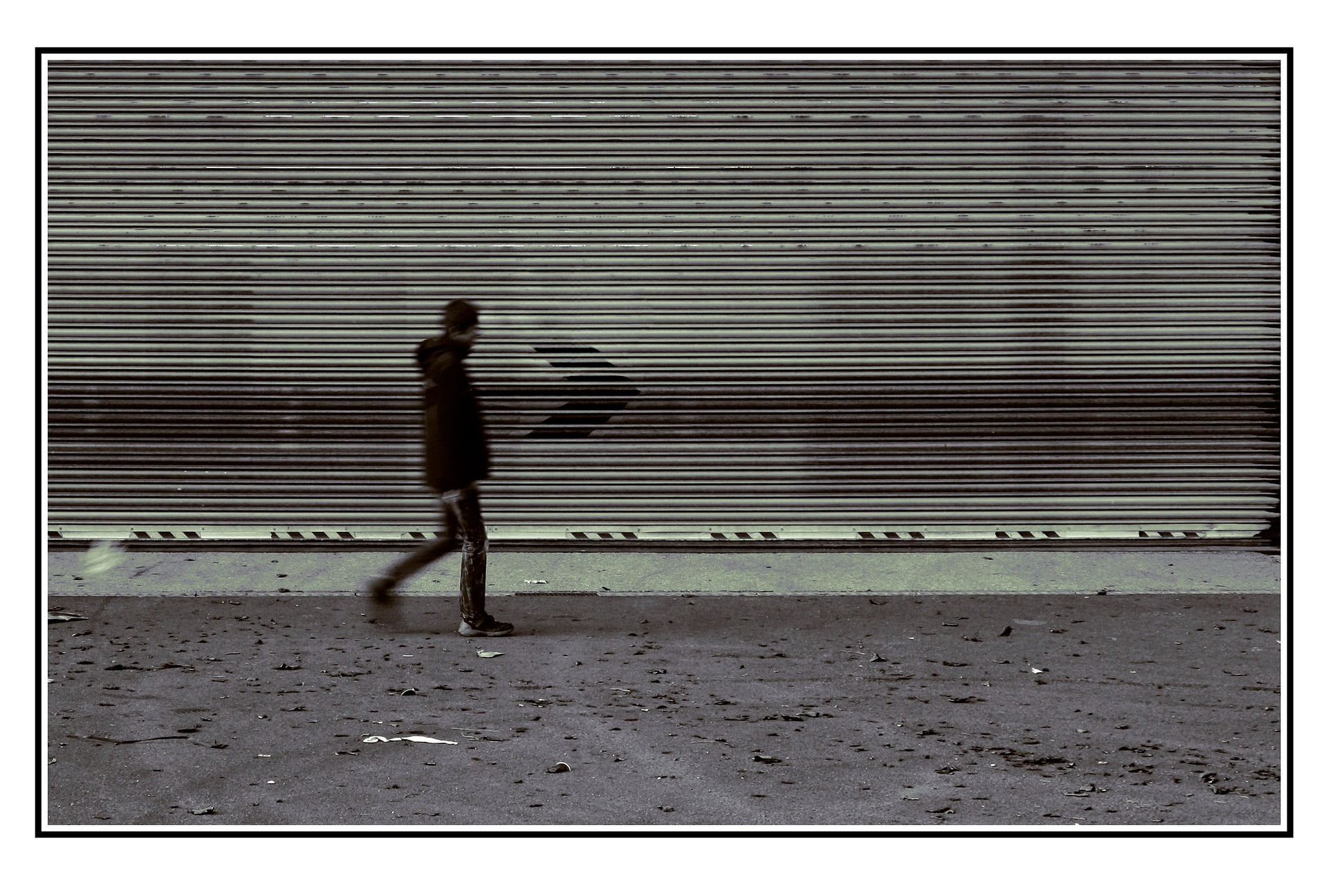 man walking in the street