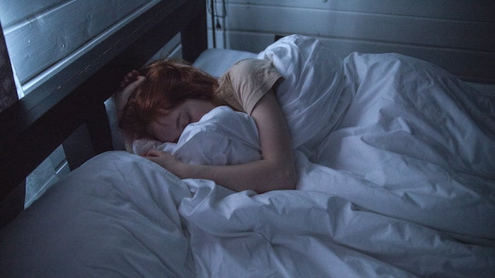 Person sleeping at a residential drug and alcohol rehab in the Isle of Man