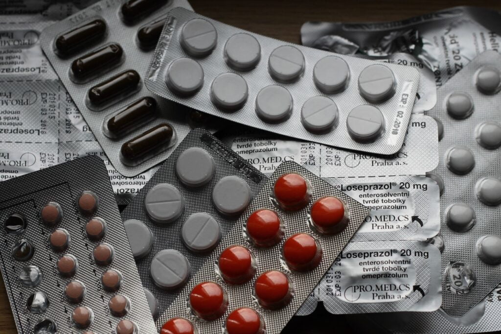 Pill medication at a drug and alcohol rehab in West Yorkshire